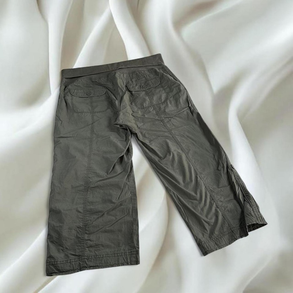 Calvin Klein green cargo fold over capri pants Y2K vintage mcbling